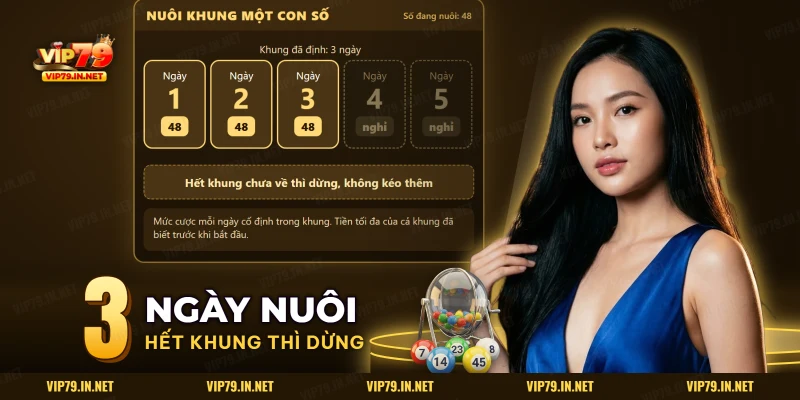 Nuôi khung ba ngày cho một con số, hết khung chưa về thì dừng
