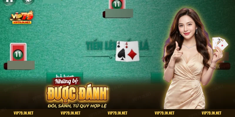 Các bộ bài được phép đánh trong Tiến lên đếm lá VIP79