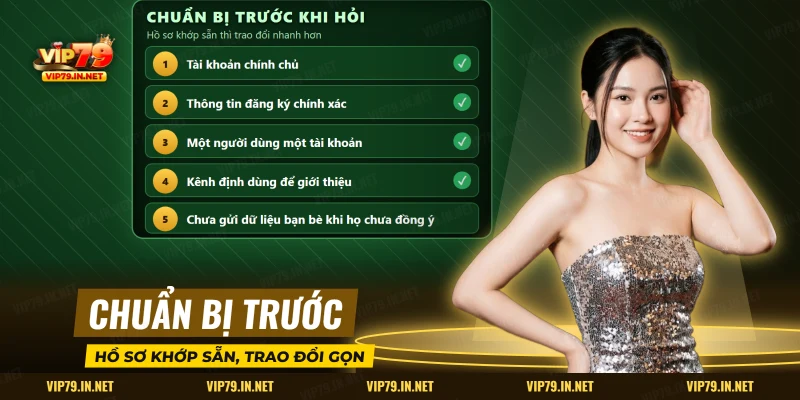 Danh mục chuẩn bị trước khi hỏi hợp tác đại lý VIP79: tài khoản chính chủ, thông tin đăng ký và kênh giới thiệu
