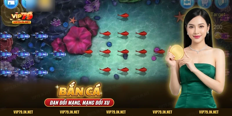 Cách chơi bắn cá VIP79 với màn game đàn cá đỏ và cá xanh dưới nước