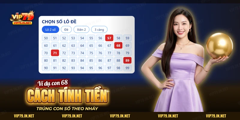 Bảng chọn số lô đề dạng lưới với vài con số được tô đỏ